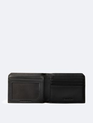 Saffiano Leather Slim Bifold Wallet Calvin Klein