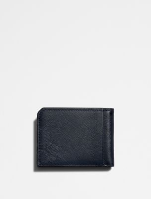 Saffiano Leather Slim Bifold Wallet