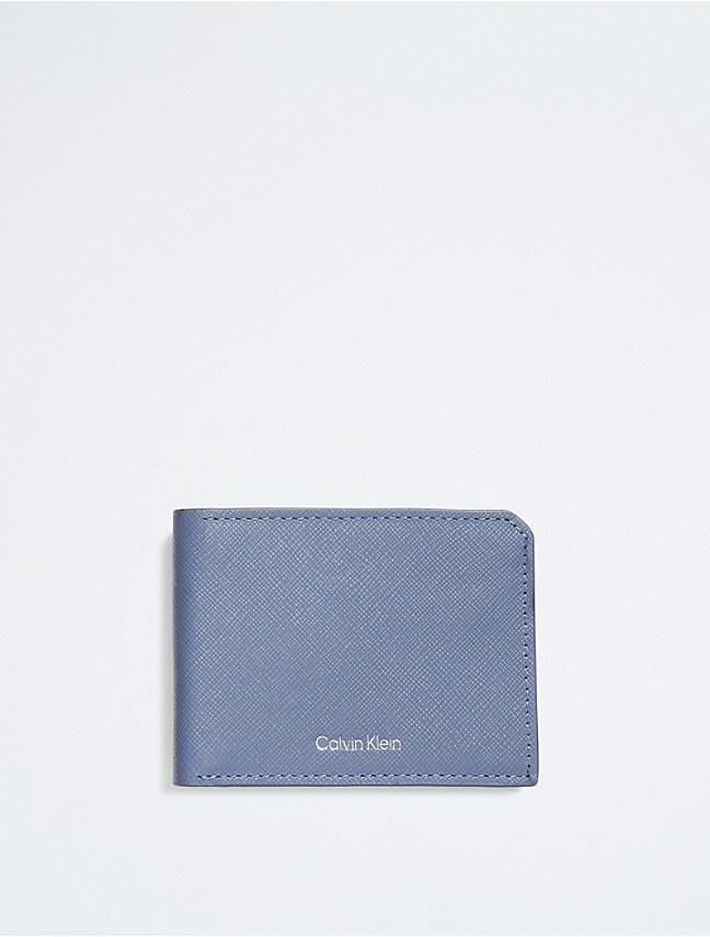 extreem Arrangement Oh Saffiano Leather Slim Bifold Wallet | Calvin Klein