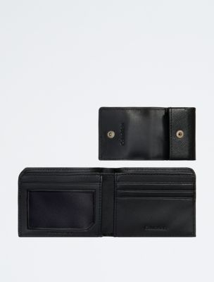 Refined Saffiano Leather Bifold Wallet + Airpods Case Gift Set | Calvin  Klein