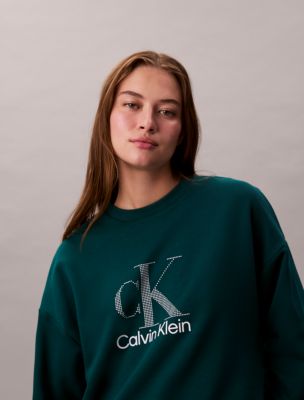 Fleece Logo Graphic Relaxed Sweatshirt | Calvin Klein