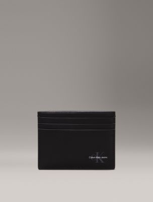 Allover Monogram Logo Card Case in Black