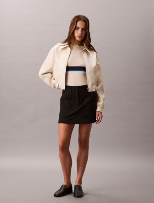 Utility Mini Skirt , Black