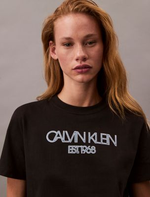 Calvin Klein Logo Classic Tee, Black