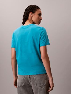 Женские футболки Calvin Klein Glitter Logo Graphic Classic T-Shirt — фото 4