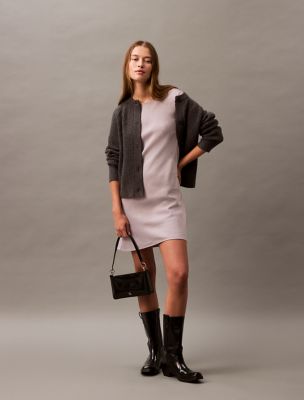 Mini T-Shirt Dress, Gull Grey
