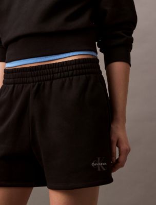 Женские шорты Calvin Klein Monologo Fleece Pull-On Shorts — фото 2