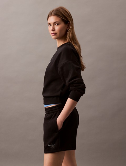 Женские шорты Calvin Klein Monologo Fleece Pull-On Shorts