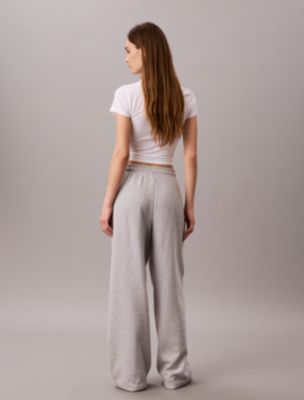 Женские брюки Calvin Klein Monologo Fleece Wide Leg Sweatpants — фото 6