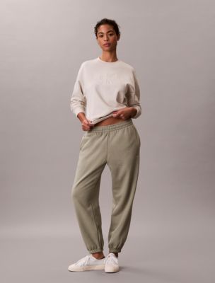 Monogram Fleece Joggers, Shadow