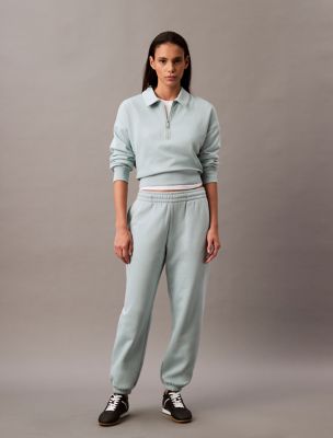 Archive Logo Fleece Joggers, Cloud Blue