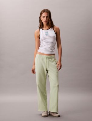 French Terry Wide Leg Sweatpants, Seacrest