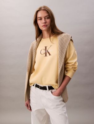 ■ ■ 2color women's relaxed fit archive logo cre Archive Logo Relaxed Crewneck T-Shirt | Calvin Klein® USA
