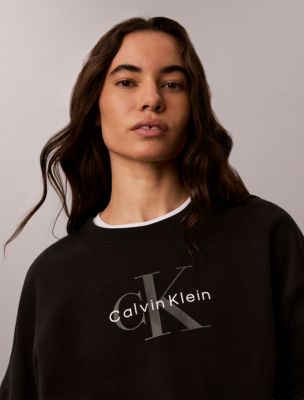 Женские худи Calvin Klein Monologo Fleece Relaxed Sweatshirt — фото 3