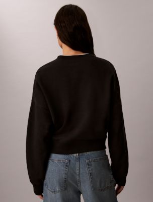 Женские худи Calvin Klein Monologo Fleece Relaxed Sweatshirt — фото 5