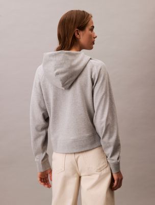 売れ筋商品|||カルバンクライン カットソー トップス レディース Women's French Terry Zip Hoodie Buttercream French Terry Zip Hoodie | Calvin Klein