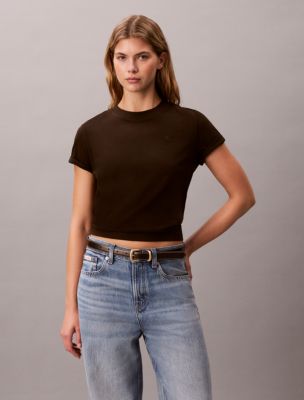 Monogram T-Shirt, Dark Coffee