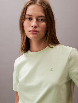Tシャツ・カットソー ^ ^ Women's Archive Logo Crewneck T-Shirt 47A219G Archive Logo T-Shirt | Calvin Klein
