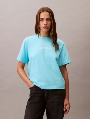 Standard Logo Relaxed T-Shirt, Atmosphere Blue 