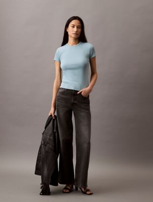 Cotton Contour Rib T-Shirt, Arona