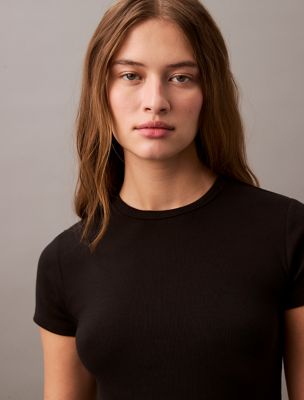 Женские футболки Calvin Klein Cotton Contour Rib T-Shirt — фото 2