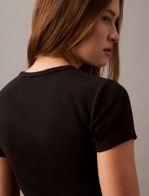 Женские футболки Calvin Klein Cotton Contour Rib T-Shirt — фото 6
