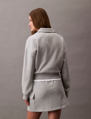 Archive Logo Fleece Quarter Zip Sweatshirt | Calvin Klein