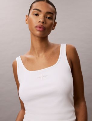Женские топы Calvin Klein Monologo Rib Tank Top — фото 2