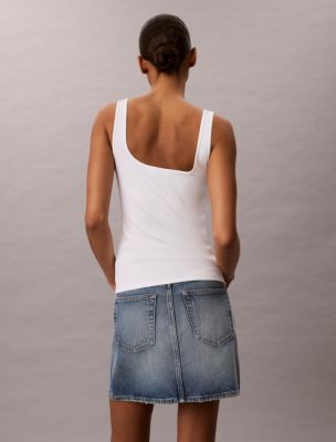 Женские топы Calvin Klein Monologo Rib Tank Top — фото 3