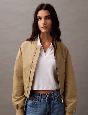 Cotton Contour Rib Polo Tee | Calvin Klein