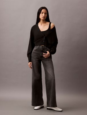 2-In-1 Cropped Cardigan and Tank Top Set, Black