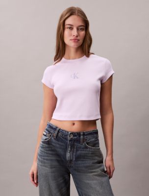 Monologo Baby Tee, Island Lilac