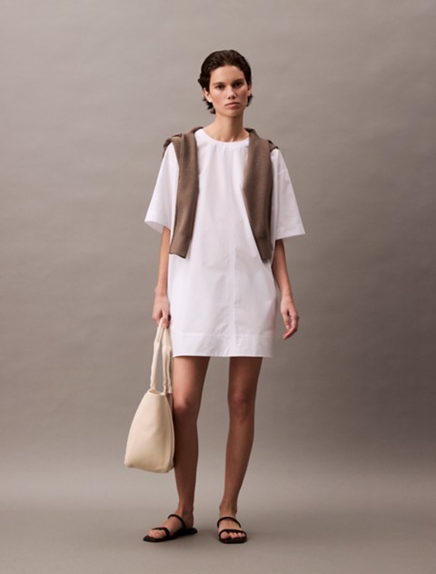 Женские платья Calvin Klein Cotton Relaxed Mini T-Shirt Dress