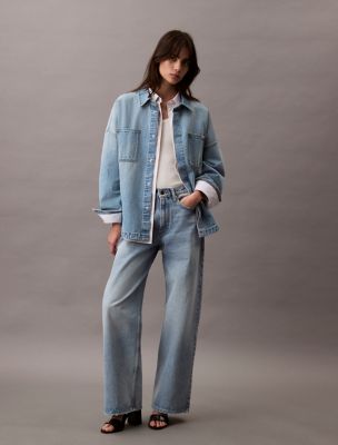 Relaxed Utility Shirt, Light Blue Wave