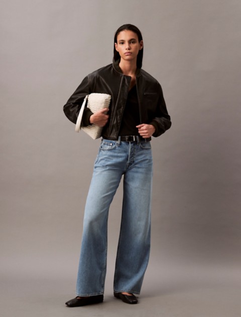 Женские джинсы Calvin Klein Lyocell Blend Wide Leg Jeans