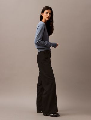 Ultra High Rise Wide Leg Fit Jeans, Ink