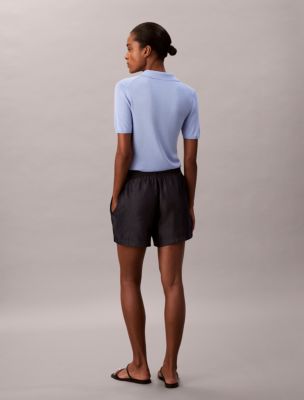 Женские шорты Calvin Klein Denim Pull-On, цвет: Тёмно-синий индиго — фото 6
