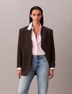 Женские рубашки Calvin Klein Stripe Relaxed Button-Down Shirt — фото 6