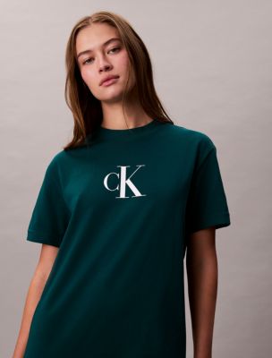 chinese dress ladies Calvin Klein Monogram Logo Sleeveless T-Shirt Dress main image 0