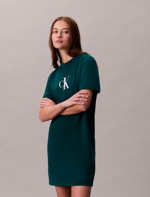 Monogram Jersey T-Shirt Dress | Calvin Klein