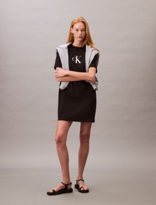 Archive Logo Jersey T-Shirt Dress, Black