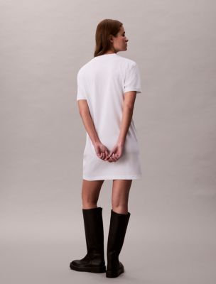 long sleeve sweater dress black Long Sleeve Contrast Tipped Sweater Dress In Black Ivory