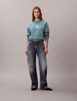 Женские худи Calvin Klein Monologo French Terry Relaxed Sweatshirt — фото 2
