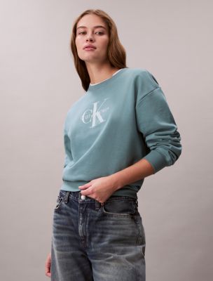 Женские худи Calvin Klein Monologo French Terry Relaxed Sweatshirt — фото 3