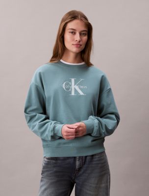 Женские худи Calvin Klein Monologo French Terry Relaxed Sweatshirt — фото 4