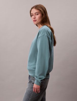 Женские худи Calvin Klein Monologo French Terry Relaxed Sweatshirt — фото 5