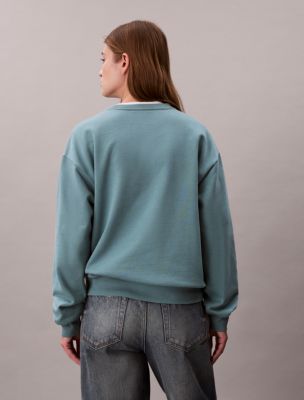 Женские худи Calvin Klein Monologo French Terry Relaxed Sweatshirt — фото 6