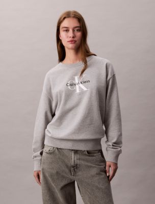 Monologo French Terry Relaxed Sweatshirt | Calvin Klein