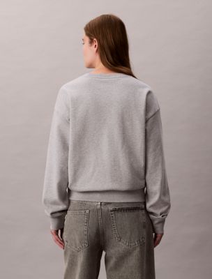Monologo French Terry Relaxed Sweatshirt | Calvin Klein