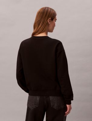 Monologo French Terry Relaxed Sweatshirt | Calvin Klein